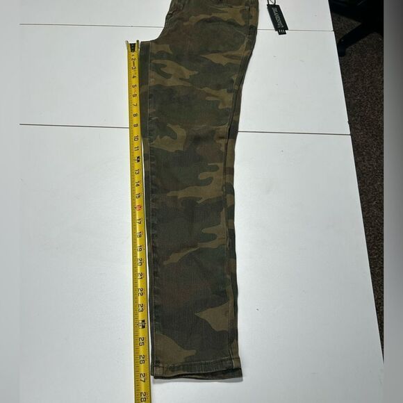 NWT Blank NYC Camouflage Camo Print Cropped Skinny Jeans The Reade Crop size 27 - Picture 10 of 11